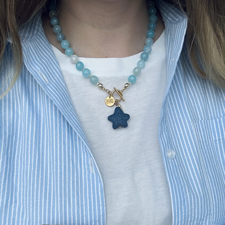 Kaklo papuošalas: Agate Sea