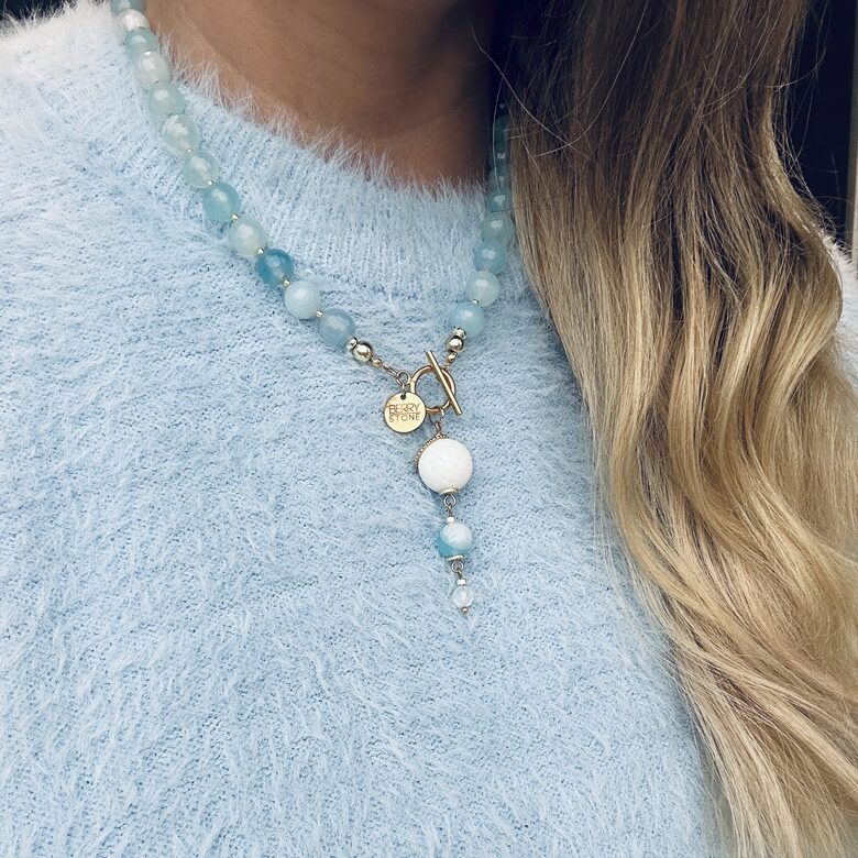 Kaklo papuošalas: Blue Coral