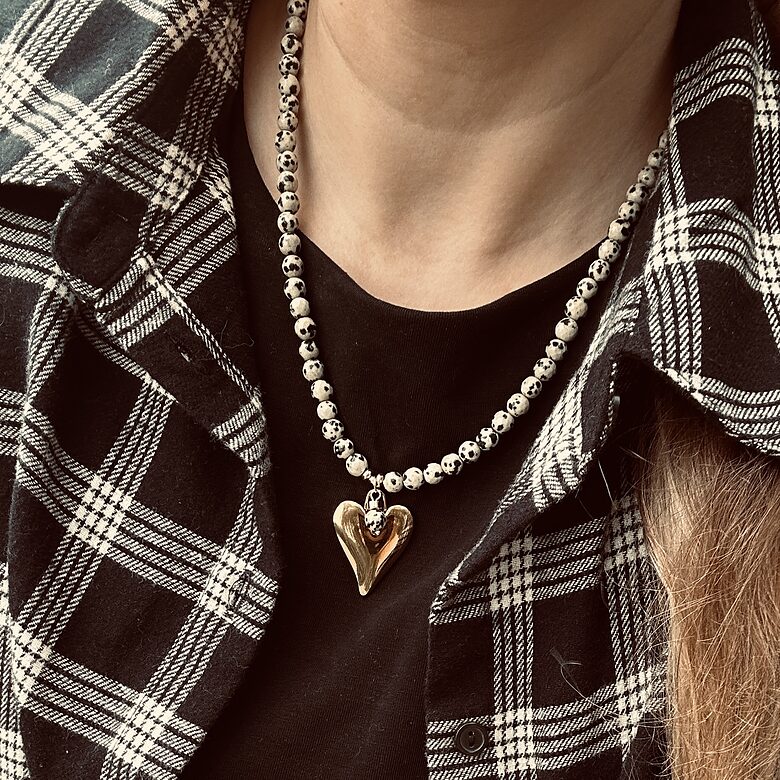 Kaklo papuošalas: Rudens širdis🖤🍁