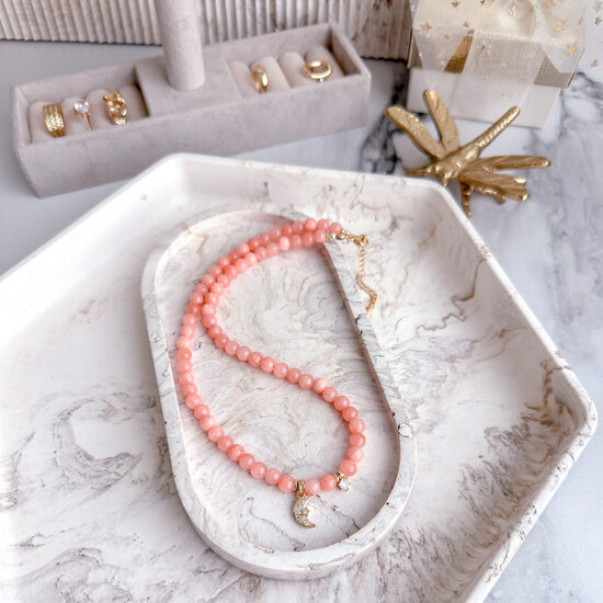 Kaklo papuošalas: Peach Moon