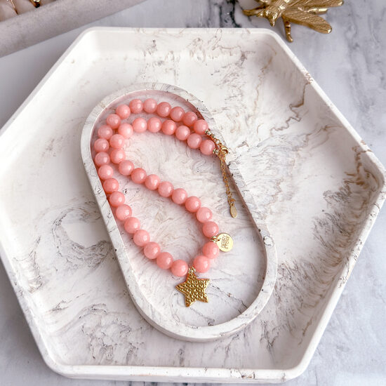 Kaklo papuošalas: Peach Stella