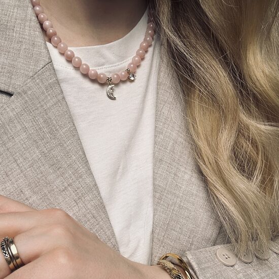 Kaklo papuošalas: Pink Moon