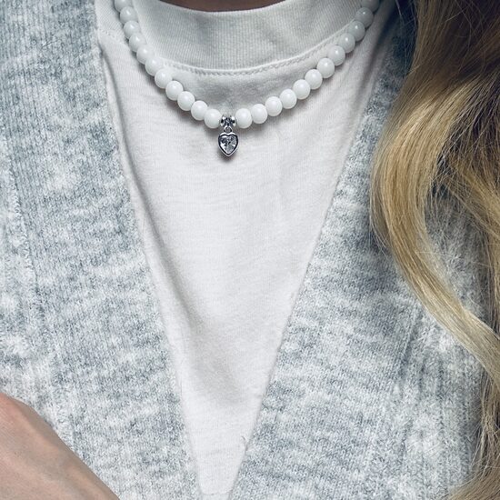 Kaklo papuošalas: White Heart