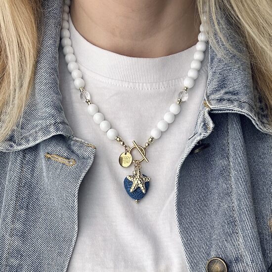 Kaklo papuošalas: Blue Heart