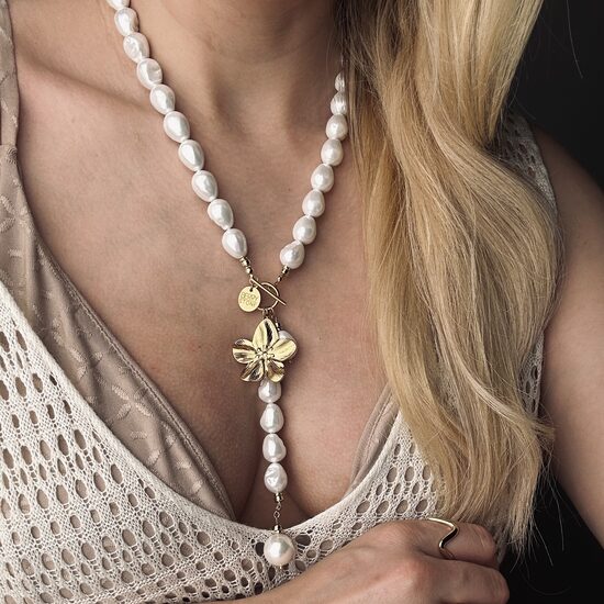 Kaklo papuošalas: Pearl Sakura