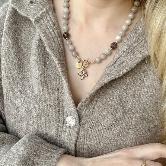 Kaklo papuošalas: Cream Elegance